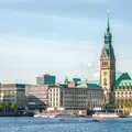 Ansicht der Bank von der Alster
